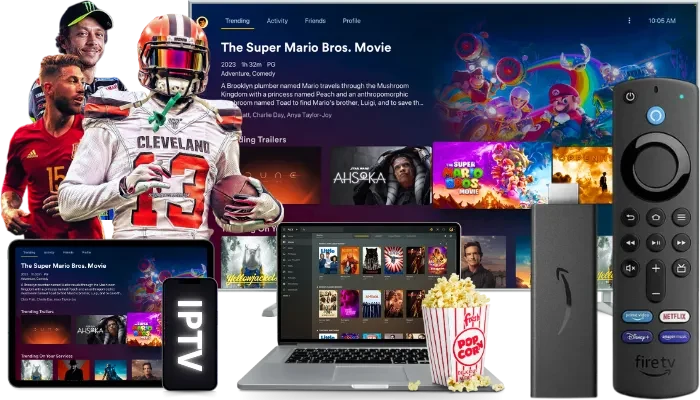 4K IPTV playlist on TV, laptop, tablet, phone and Fire TV Stick